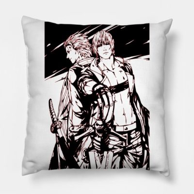 Dante And Vergil Devil May Cry Throw Pillow Official Devil May Cry Merch