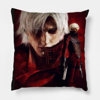 Devil May Cry 2 Ultimate Dante Tribute Throw Pillow Official Devil May Cry Merch