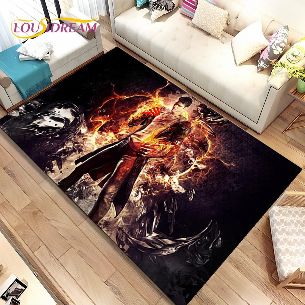 3D HD D Devil May Cry DMC Game Gamer Area Rug Carpet Rug for Home Living 13 - Devil May Cry Store