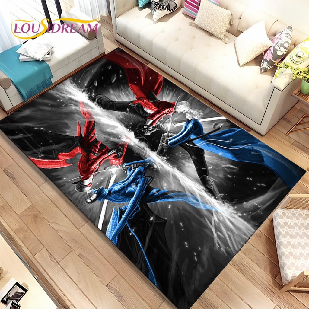 3D HD D Devil May Cry DMC Game Gamer Area Rug Carpet Rug for Home Living 14 - Devil May Cry Store