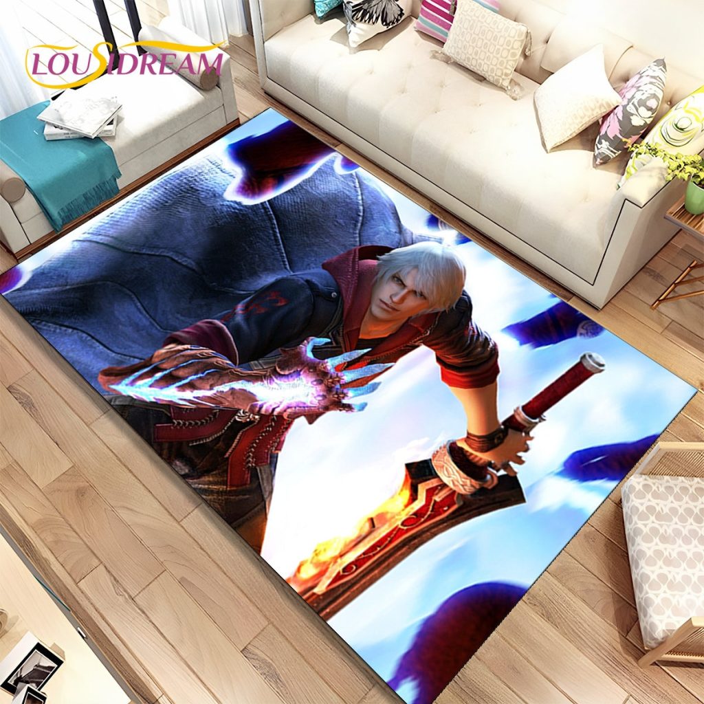 3D HD D Devil May Cry DMC Game Gamer Area Rug Carpet Rug for Home Living 15 - Devil May Cry Store