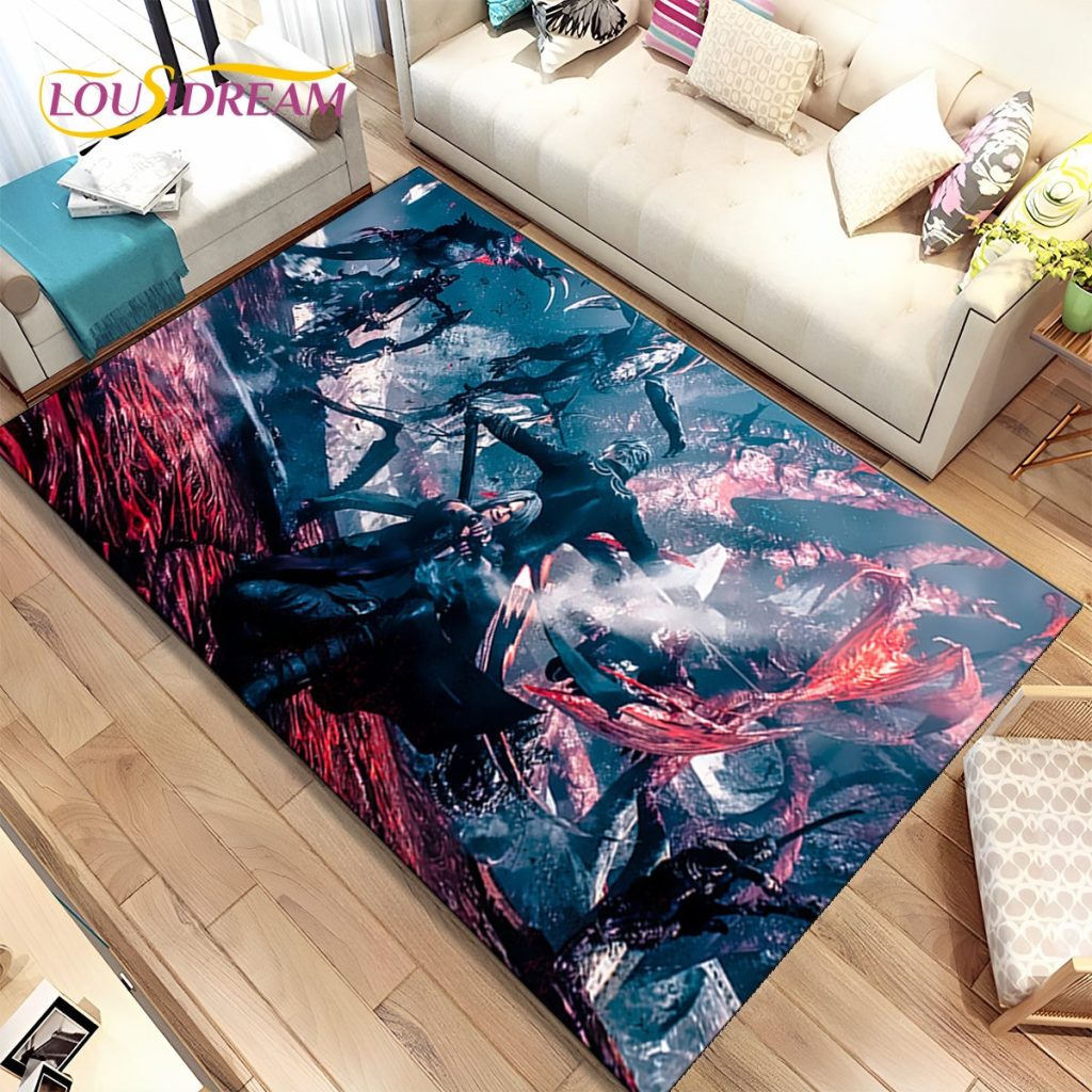 3D HD D Devil May Cry DMC Game Gamer Area Rug Carpet Rug for Home Living 16 - Devil May Cry Store