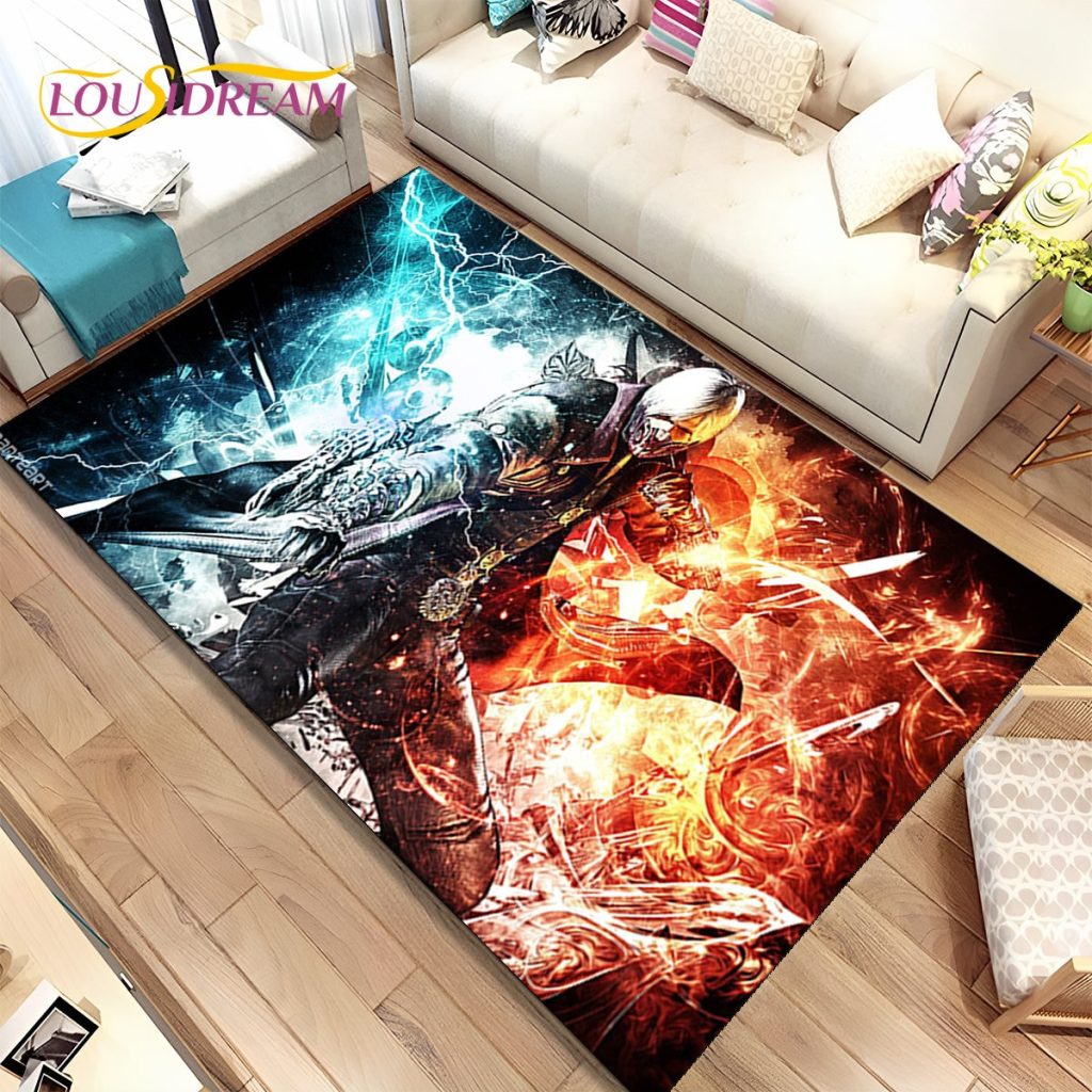 3D HD D Devil May Cry DMC Game Gamer Area Rug Carpet Rug for Home Living 4 - Devil May Cry Store