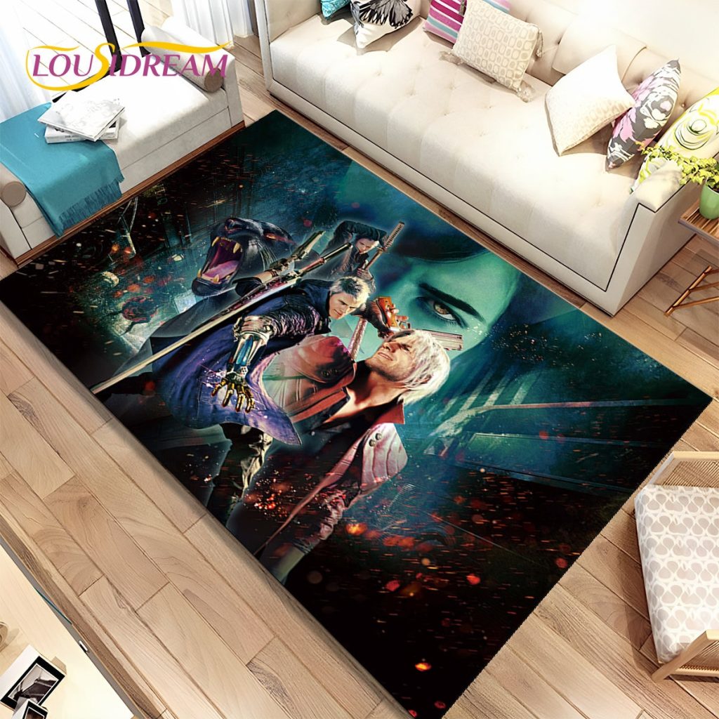 3D HD D Devil May Cry DMC Game Gamer Area Rug Carpet Rug for Home Living 9 - Devil May Cry Store