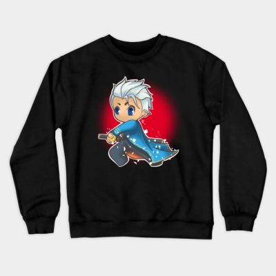 Chibi Vergil Crewneck Sweatshirt Official Devil May Cry Merch