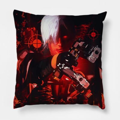Devil May Cry Devil Hunter Dante Throw Pillow Official Devil May Cry Merch