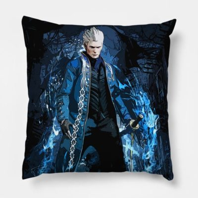 Devil May Cry 3 Vergil Throw Pillow Official Devil May Cry Merch