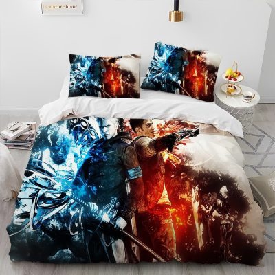 D Devil May Cry DMC Game Gamer Comforter Bedding Set Duvet Cover Bed Set Quilt Cover 15 - Devil May Cry Store