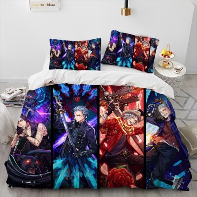 D Devil May Cry DMC Game Gamer Comforter Bedding Set Duvet Cover Bed Set Quilt Cover 17 - Devil May Cry Store