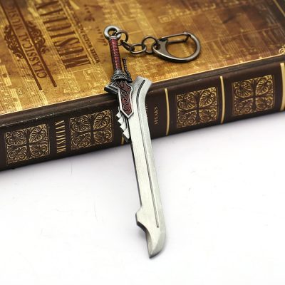 Devil May Cry 5 Keychain DMC Nero Red Queen Alloy Weapon Sword Metal Pendant Key Chain - Devil May Cry Store