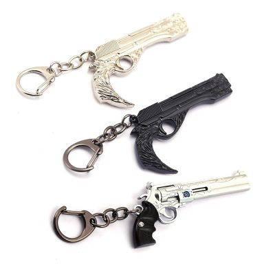 Devil May Cry Nero Blue Rose Weapon Model Pendant Keychain for Men DMC 5 Dante Metal - Devil May Cry Store