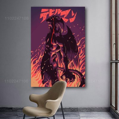 devilman crybaby cartoon 24x36 Decorative Canvas Posters Room Bar Cafe Decor Gift Print Art Wall Paintings 10 - Devil May Cry Store