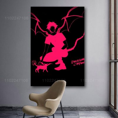 devilman crybaby cartoon 24x36 Decorative Canvas Posters Room Bar Cafe Decor Gift Print Art Wall Paintings 13 - Devil May Cry Store