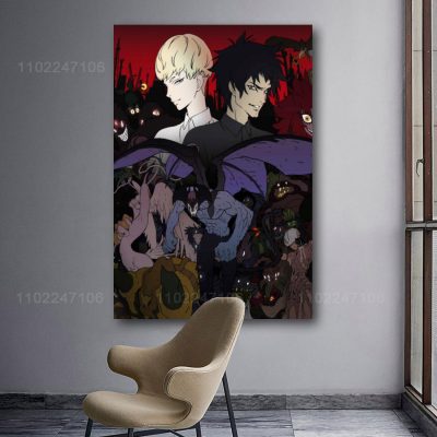 devilman crybaby cartoon 24x36 Decorative Canvas Posters Room Bar Cafe Decor Gift Print Art Wall Paintings 16 - Devil May Cry Store