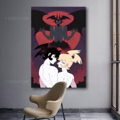 devilman crybaby cartoon 24x36 Decorative Canvas Posters Room Bar Cafe Decor Gift Print Art Wall Paintings 17 - Devil May Cry Store