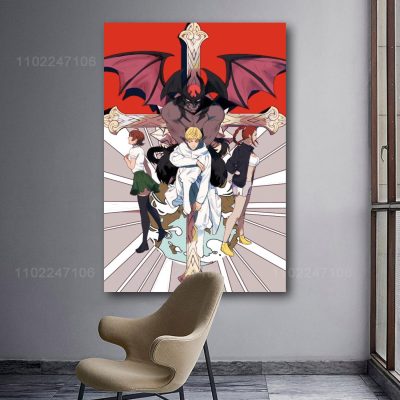 devilman crybaby cartoon 24x36 Decorative Canvas Posters Room Bar Cafe Decor Gift Print Art Wall Paintings 18 - Devil May Cry Store