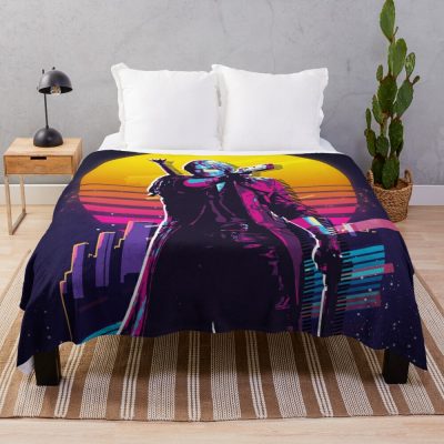 Devil May Cry - Dante (80S Retro) Throw Blanket Official Devil May Cry Merch