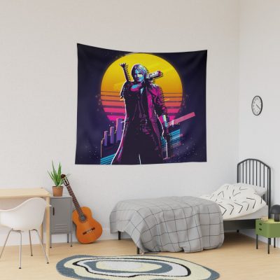 Devil May Cry - Dante (80S Retro) Tapestry Official Devil May Cry Merch