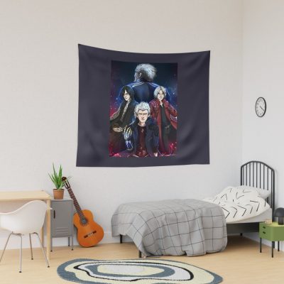Men Women Devil May Cry 5 Tapestry Official Devil May Cry Merch